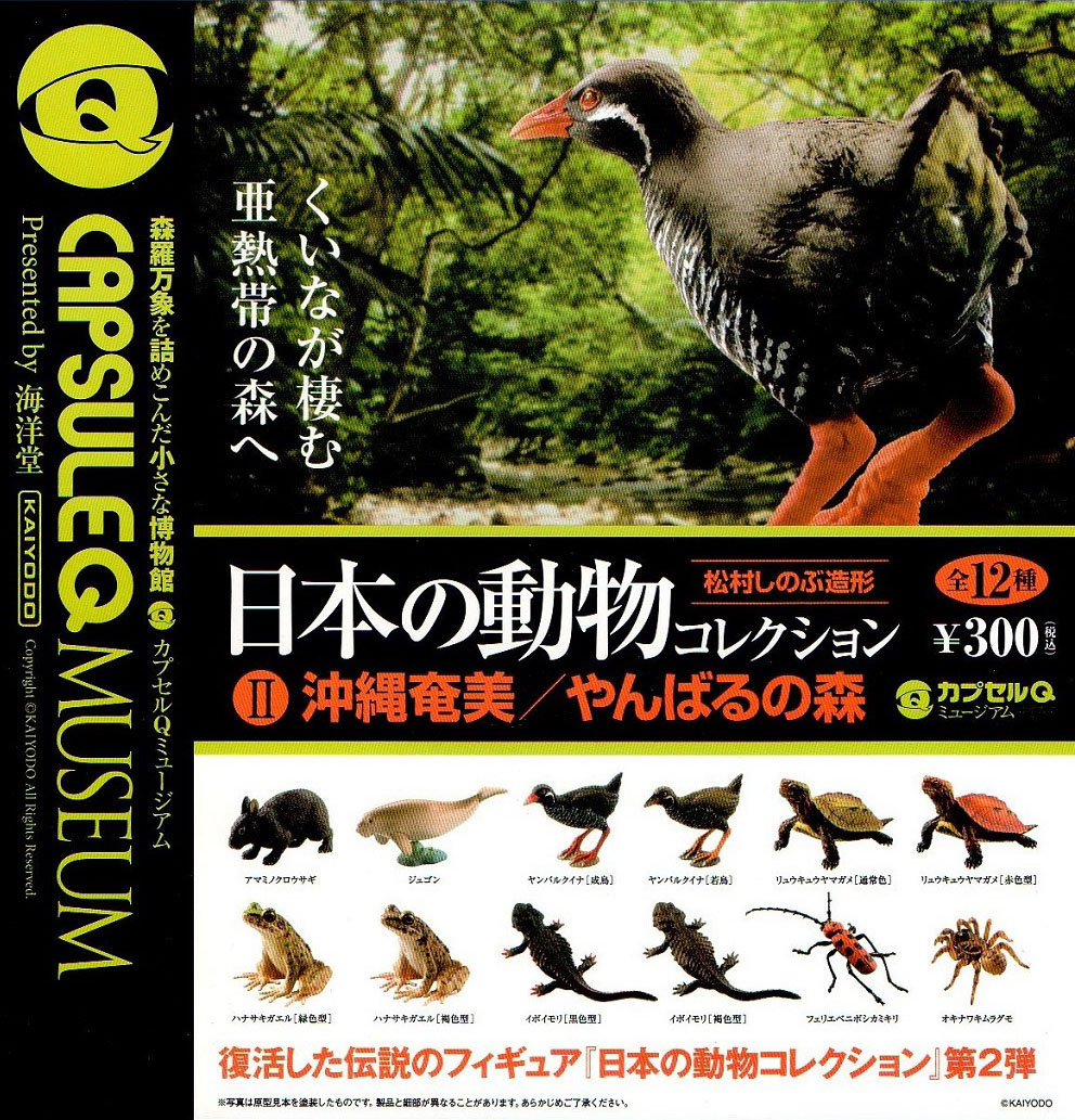 国産爆買い日本の動物コレクションⅡ…沖縄奄美／やんばるの森全１２種 ・・・新品 生き物