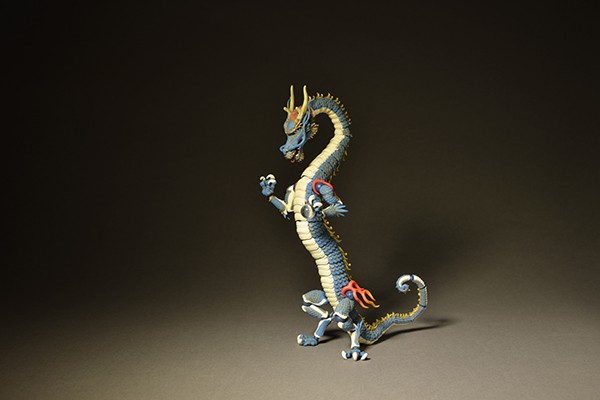 彩色済海洋堂　JIZAI OKIMONO　DRAGON　龍　着彩（連長版）正規品