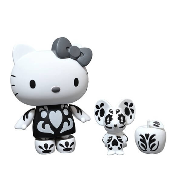 激レア！キティ×ピースナウ 猫耳付3段フリフリパーカーデビル小悪魔  