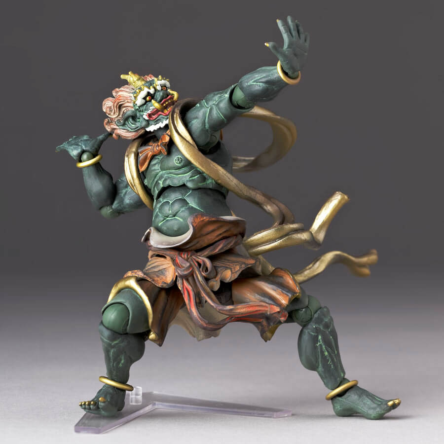 タケヤ式自在置物 風神 復刻彩色【緑】｜KTプロジェクト｜海洋堂