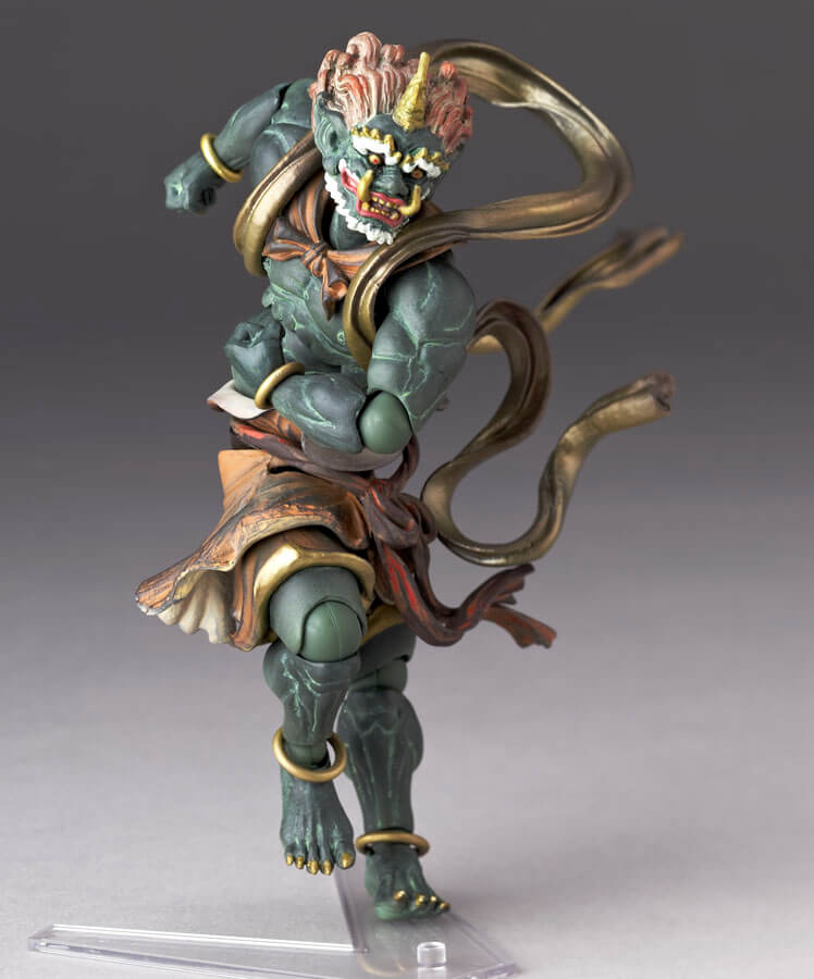 タケヤ式自在置物 風神 復刻彩色【緑】｜KTプロジェクト｜海洋堂