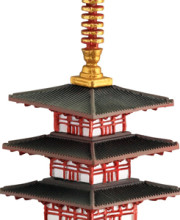 miniQ ミニチュアキューブ004 五重塔（奈良・元興寺）