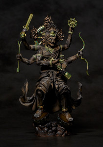 インド・古玩「夜叉神・青面金剛夜叉明王」インド密教・五大明王一神・木彫彩色古仏 インド・古玩「夜叉神・青面金剛夜叉明王」インド密教・五大明王一神・木彫