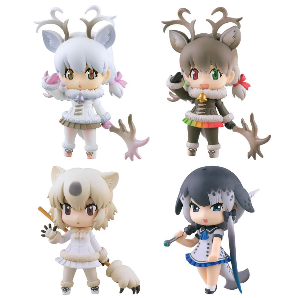 miniQ けものフレンズデフォルメ立体図鑑-かぷせるフレンズ-北極圏編- 全4種/1個650円｜ミニキュー｜海洋堂